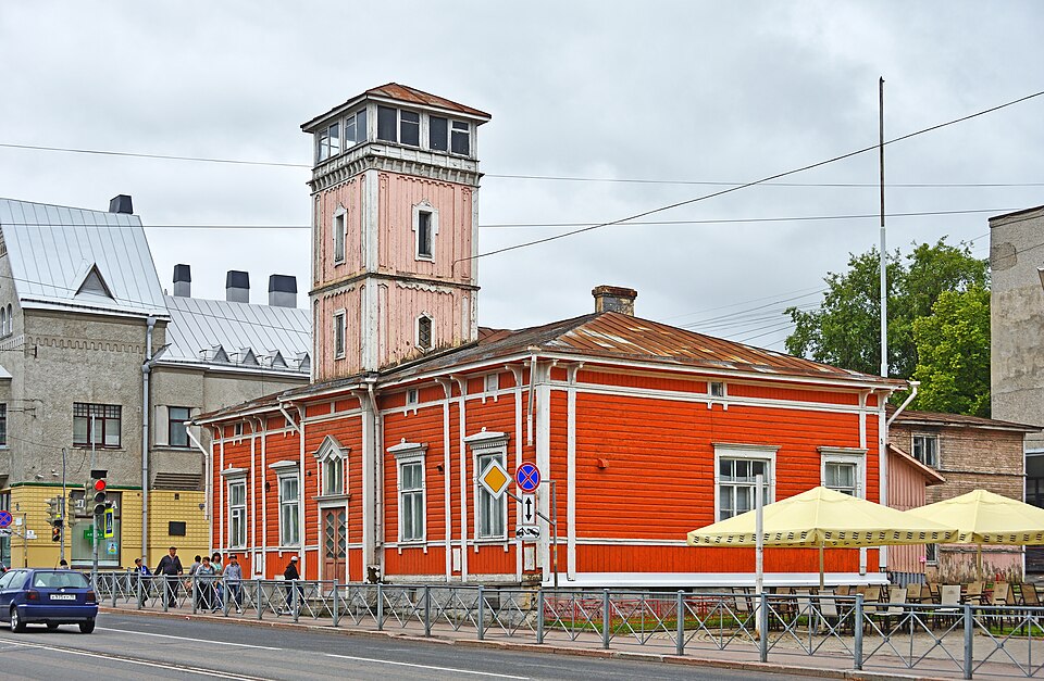 Город Сортавала на берегу Ладожского озера
