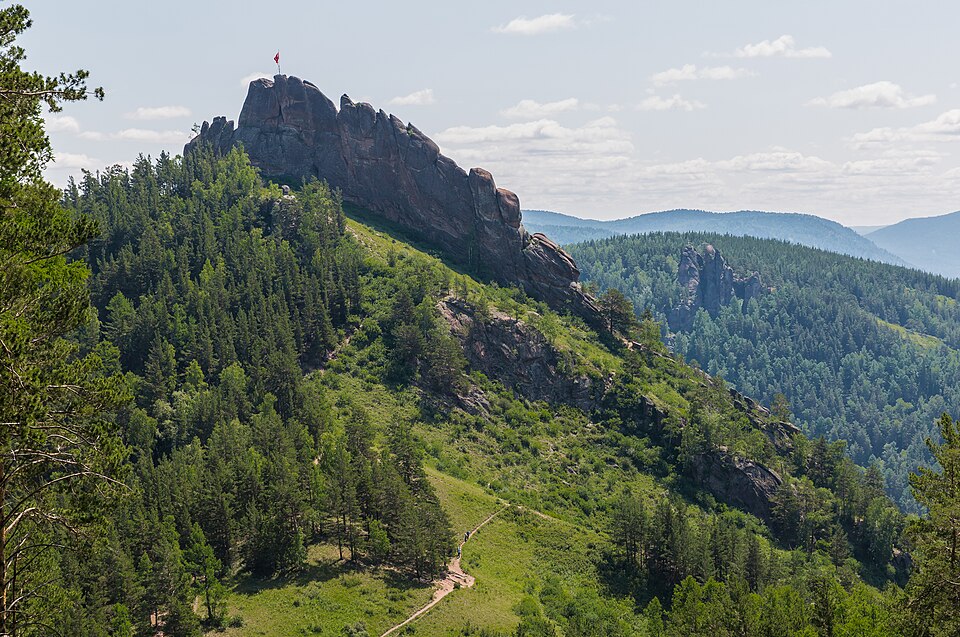 Скала Такмак у Красноярска